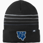 WINDTHORST HIGH SCHOOL TROJANS <span class="pdp-name-mascot">WINDTHORST TROJANS</span> TravisMathew Striped Cuffed Beanie Front Thumbnail