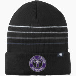 Holy Cross Crusaders <span class="pdp-name-mascot">Holy Cross School Crusaders</span> TravisMathew Striped Cuffed Beanie Front Thumbnail