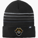CRANDALL HIGH SCHOOL PIRATES TravisMathew Striped Cuffed Beanie Front Thumbnail