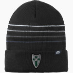 West Lutheran Warriors TravisMathew Striped Cuffed Beanie Front Thumbnail