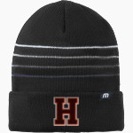 JOHN HERSEY HIGH SCHOOL HUSKIES <span class="pdp-name-mascot">JOHN HERSEY HUSKIES</span> TravisMathew Striped Cuffed Beanie Front Thumbnail