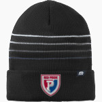 Plainfield Quakers <span class="pdp-name-mascot">Plainfield Quakers</span> TravisMathew Striped Cuffed Beanie Front Thumbnail