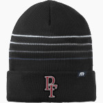 Pope Francis Cardinals TravisMathew Striped Cuffed Beanie Front Thumbnail
