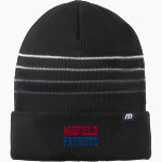 MIDFIELD HIGH SCHOOL PATRIOTS TravisMathew Striped Cuffed Beanie Front Thumbnail
