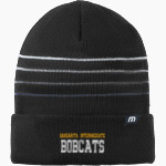 Sahuarita Intermediate Bobcats TravisMathew Striped Cuffed Beanie Front Thumbnail