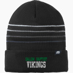 Salem Baptist Vikings TravisMathew Striped Cuffed Beanie Front Thumbnail