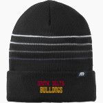 SOUTH DELTA HIGH SCHOOL BULLDOGS <span class="pdp-name-mascot">SOUTH DELTA BULLDOGS</span> TravisMathew Striped Cuffed Beanie Front Thumbnail