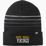 South Iredell Vikings <span class="pdp-name-mascot">South Iredell</span> TravisMathew Striped Cuffed Beanie Front Thumbnail