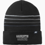 Warrenton Warriors TravisMathew Striped Cuffed Beanie Front Thumbnail