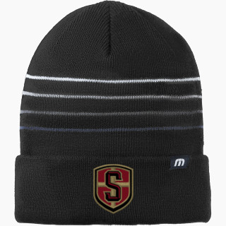 TravisMathew Striped Cuffed Beanie