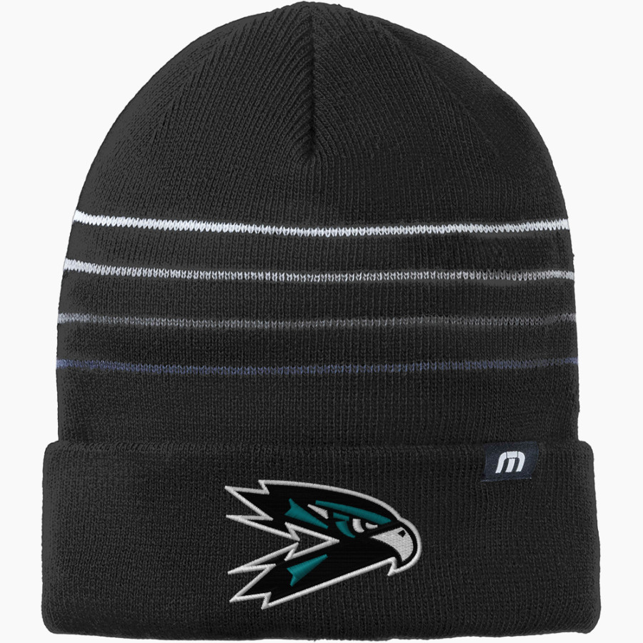 Folsom Lake Falcons TravisMathew Striped Cuffed Beanie