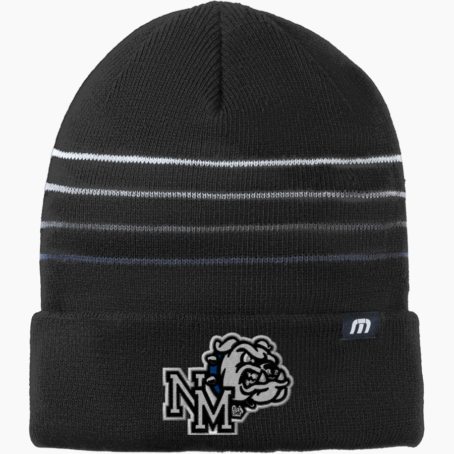 NORTH MASON HIGH SCHOOL BULLDOGS <span class="pdp-name-mascot">NORTH MASON BULLDOGS</span> TravisMathew Striped Cuffed Beanie