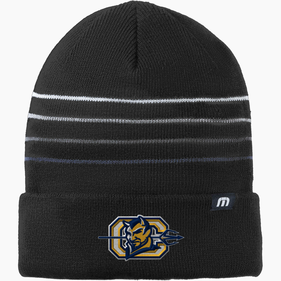 CULPEPER HIGH SCHOOL BLUE DEVILS <span class="pdp-name-mascot">CULPEPER BLUE DEVILS</span> TravisMathew Striped Cuffed Beanie