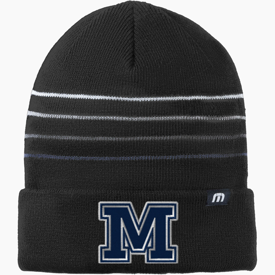 Merrill Mustangs TravisMathew Striped Cuffed Beanie