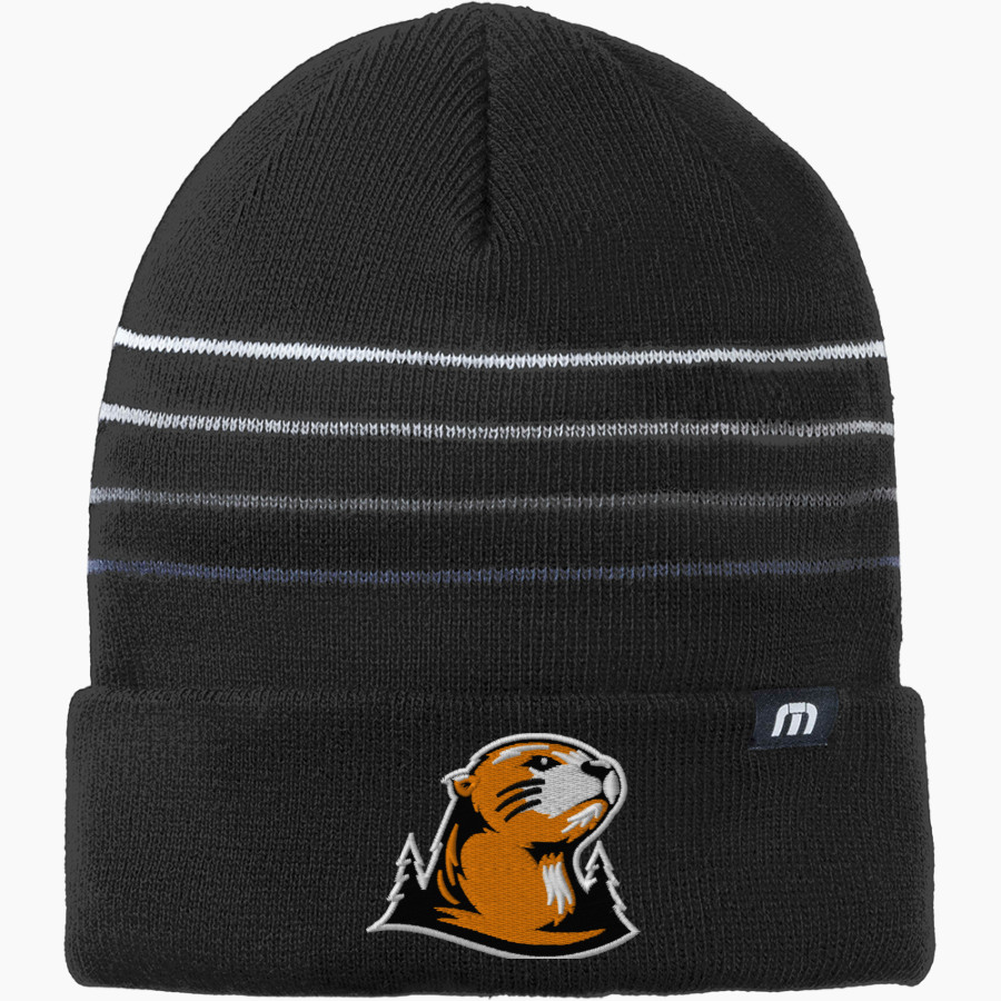 Lewis & Clark College The Official Online Store TravisMathew Striped Cuffed Beanie