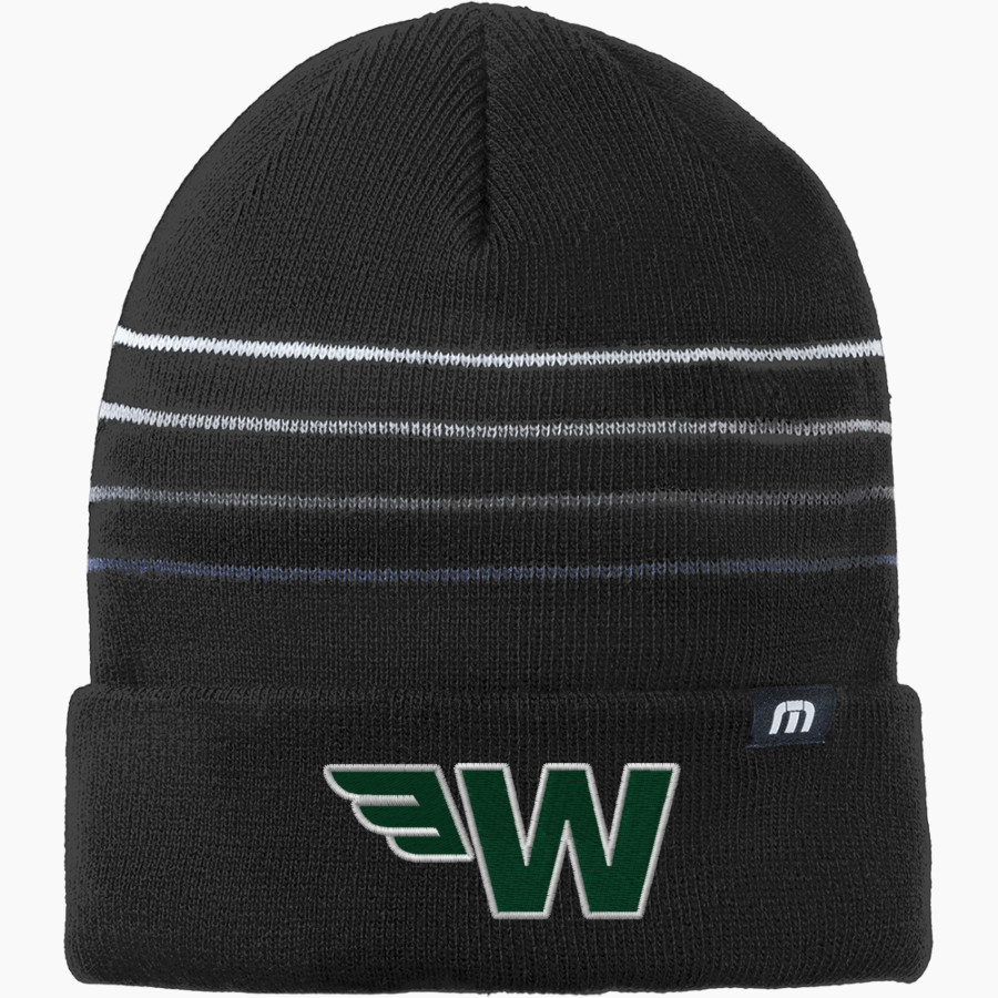 WAYNFLETE SCHOOL FLYERS <span class="pdp-name-mascot">WAYNFLETE FLYERS</span> TravisMathew Striped Cuffed Beanie
