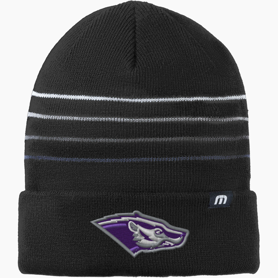 Spring Hill Badgers <span class="pdp-name-mascot">Spring Hill Badgers</span> TravisMathew Striped Cuffed Beanie
