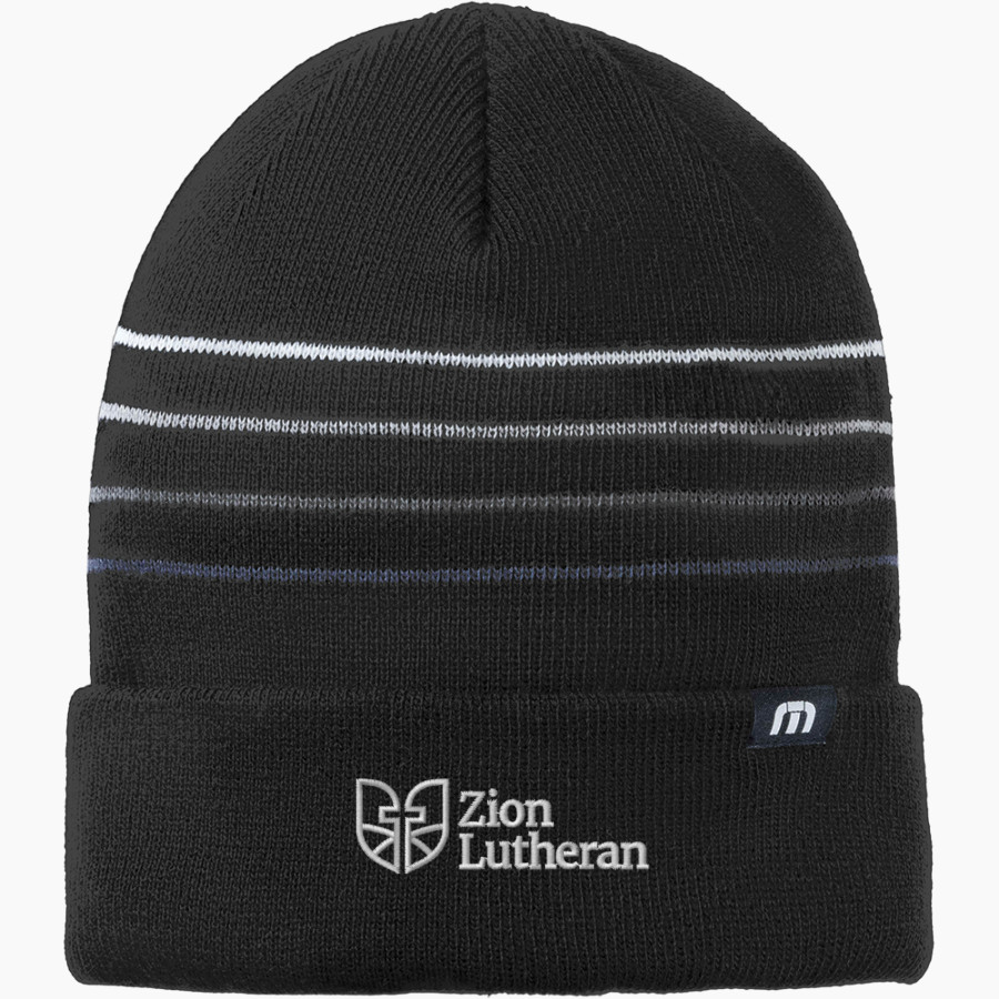 Zion Lutheran School Panthers TravisMathew Striped Cuffed Beanie