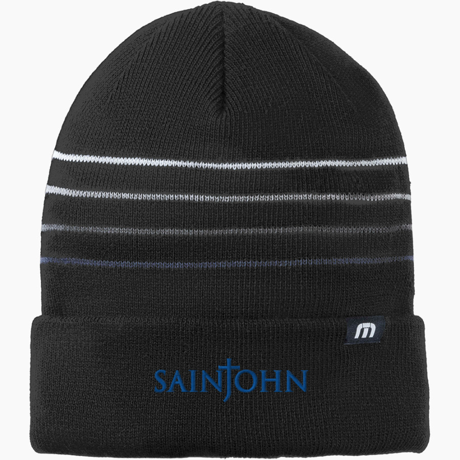 SAINT JOHN HERALDS <span class="pdp-name-mascot">SAINT JOHN HERALDS</span> TravisMathew Striped Cuffed Beanie