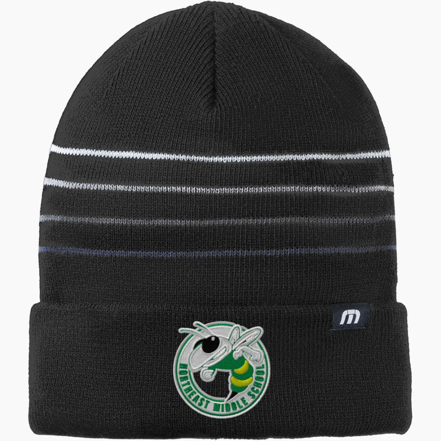 Northeast Hornets TravisMathew Striped Cuffed Beanie