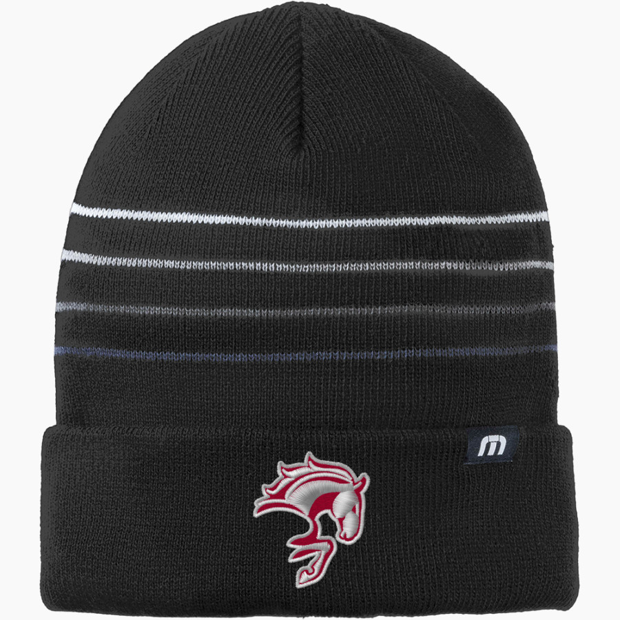 MOT Charter Mustangs TravisMathew Striped Cuffed Beanie