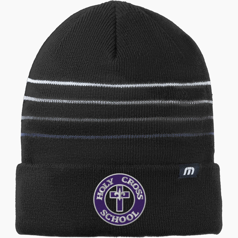 Holy Cross Crusaders <span class="pdp-name-mascot">Holy Cross School Crusaders</span> TravisMathew Striped Cuffed Beanie