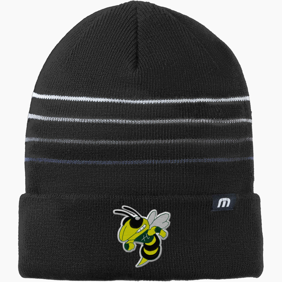 Heatly Hornets <span class="pdp-name-mascot">Heatly Hornets</span> TravisMathew Striped Cuffed Beanie