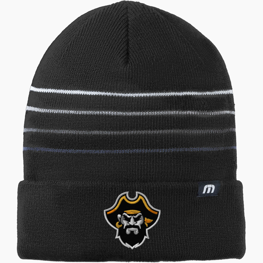 CRANDALL HIGH SCHOOL PIRATES TravisMathew Striped Cuffed Beanie