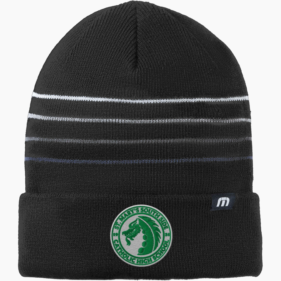 St. Mary's Dragons <span class="pdp-name-mascot">St. Mary's Dragons</span> TravisMathew Striped Cuffed Beanie
