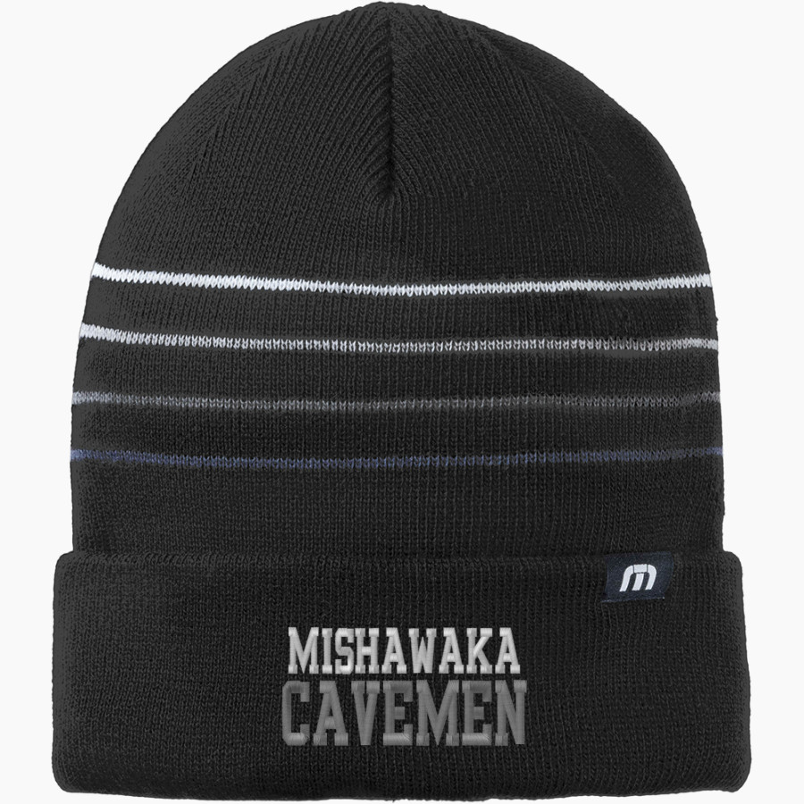 Mishawaka Cavemen TravisMathew Striped Cuffed Beanie