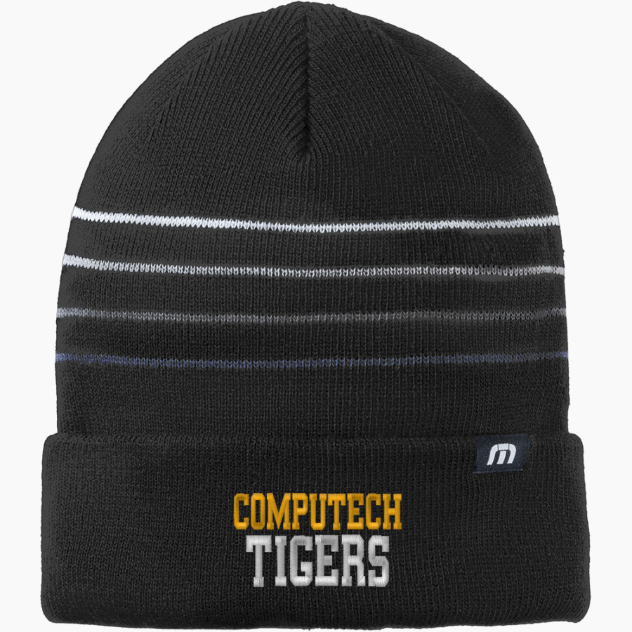 Computech Tigers <span class="pdp-name-mascot">Computech Middle School Tigers</span> TravisMathew Striped Cuffed Beanie