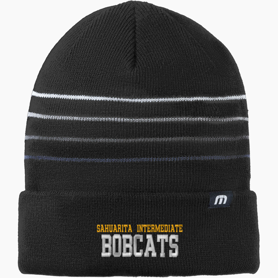 Sahuarita Intermediate Bobcats TravisMathew Striped Cuffed Beanie