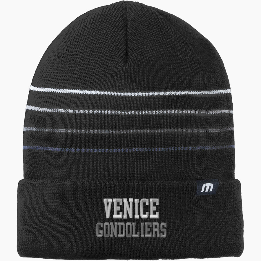 VENICE HIGH SCHOOL GONDOLIERS <span class="pdp-name-mascot">VENICE GONDOLIERS</span> TravisMathew Striped Cuffed Beanie