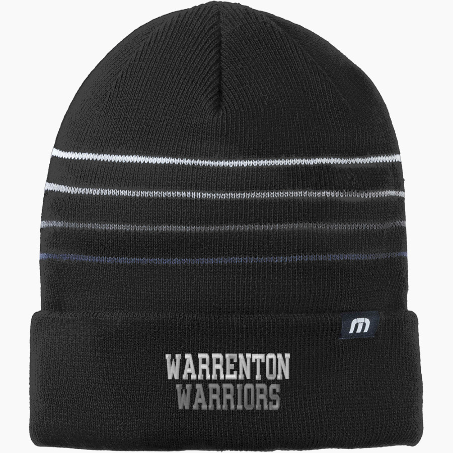 Warrenton Warriors TravisMathew Striped Cuffed Beanie