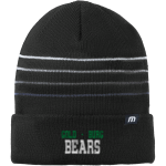 GOLD-BURG HIGH SCHOOL BEARS <span class="pdp-name-mascot">GOLD - BURG BEARS</span> TravisMathew Striped Cuffed Beanie Front Thumbnail
