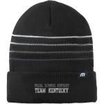 Special Olympics Kentucky Special Olympics <span class="pdp-name-mascot">Special Olympics of Kentucky</span> TravisMathew Striped Cuffed Beanie Front Thumbnail