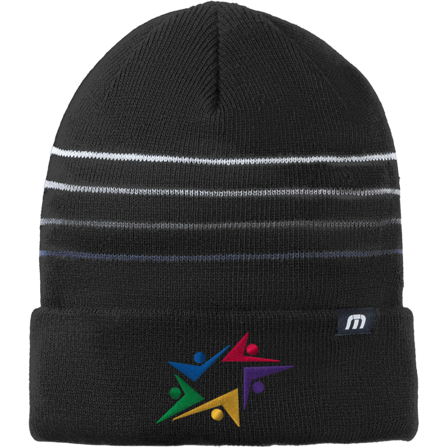 School District 104 District 104 <span class="pdp-name-mascot">Cook County 104 District 104</span> TravisMathew Striped Cuffed Beanie