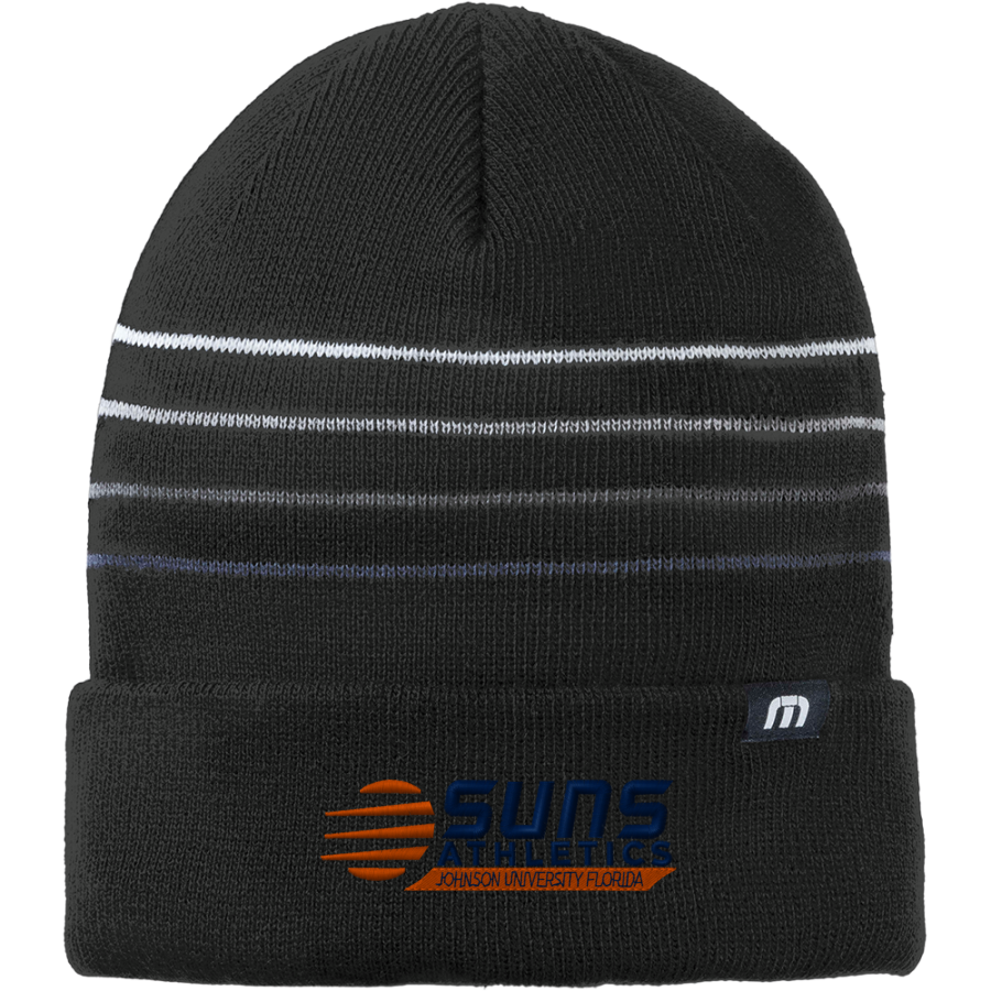 Johnson Suns Online Store <span class="pdp-name-mascot">Johnson Suns</span> TravisMathew Striped Cuffed Beanie