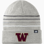 WILLIAMSTOWN HIGH SCHOOL YELLOWJACKETS <span class="pdp-name-mascot">WILLIAMSTOWN YELLOWJACKETS</span> TravisMathew Striped Cuffed Beanie Front Thumbnail