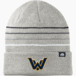 WALKER VALLEY HIGH SCHOOL MUSTANGS TravisMathew Striped Cuffed Beanie Front Thumbnail