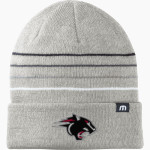 NRHEG Panthers TravisMathew Striped Cuffed Beanie Front Thumbnail