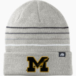 Manteo Redskins <span class="pdp-name-mascot">Manteo Redskins</span> TravisMathew Striped Cuffed Beanie Front Thumbnail