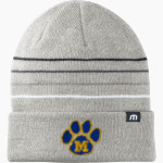 Mercy High School Tigers Online Store TravisMathew Striped Cuffed Beanie Front Thumbnail