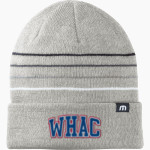 WOLVERINE-HOOSIER ATHLETIC CONFERENCE <span class="pdp-name-mascot">WOLVERINE-HOOSIER ATHLETIC CONFERENCE</span> TravisMathew Striped Cuffed Beanie Front Thumbnail