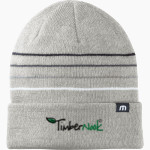 Laconia Christian Academy Timberwolves TravisMathew Striped Cuffed Beanie Front Thumbnail