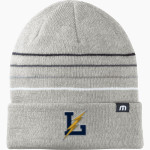 LITTLESTOWN HIGH SCHOOL THUNDERBOLTS TravisMathew Striped Cuffed Beanie Front Thumbnail