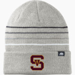 SIMI VALLEY HIGH SCHOOL PIONEERS TravisMathew Striped Cuffed Beanie Front Thumbnail