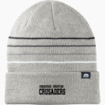 Chesapeake Christian Crusaders <span class="pdp-name-mascot">Chesapeake Christian Crusaders</span> TravisMathew Striped Cuffed Beanie Front Thumbnail
