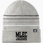 Miami Lakes Jaguars TravisMathew Striped Cuffed Beanie Front Thumbnail