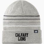 Calvary Lions TravisMathew Striped Cuffed Beanie Front Thumbnail